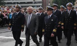 Spalvinga eisena nuskaidrino Jūros šventės nuotaiką