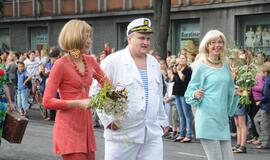 Spalvinga eisena nuskaidrino Jūros šventės nuotaiką