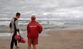 Antrojoje Melnragėje vyko gelbėtojų pratybos