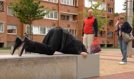 M. Mažvydo alėjoje dešimties skulptūrų pavidalu išryškėjo projektas "Balta alėja"