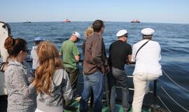 Dalia Grybauskaitė Klaipėdoje dalyvavo iškilmingoje žuvusiųjų jūroje pagerbimo ceremonijoje ir Etnografinėje pajūrio žvejo sodyboje surengtoje šventėje