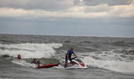 Antrojoje Melnragėje vyko gelbėtojų pratybos