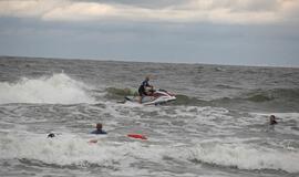 Antrojoje Melnragėje vyko gelbėtojų pratybos