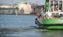 Dalia Grybauskaitė Klaipėdoje dalyvavo iškilmingoje žuvusiųjų jūroje pagerbimo ceremonijoje ir Etnografinėje pajūrio žvejo sodyboje surengtoje šventėje