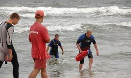 Antrojoje Melnragėje vyko gelbėtojų pratybos