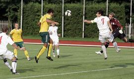 Lietuvos futbolininkai draugiškame mače pralaimėjo baltarusiams