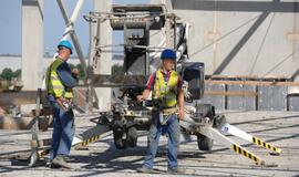 Naujausi vaizdai iš Klaipėdos arenos statybvietės