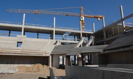 Naujausi vaizdai iš Klaipėdos arenos statybvietės