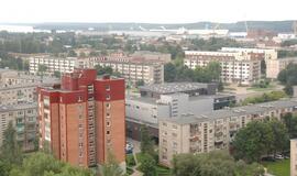 Žvilgsnis į Klaipėdą nuo bažnyčios bokšto