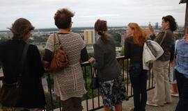 Žvilgsnis į Klaipėdą nuo bažnyčios bokšto