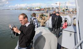 Klaipėdiečiai lankėsi karo laivuose