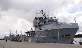 Klaipėdiečiai lankėsi karo laivuose