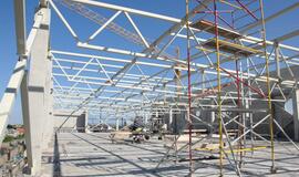 Naujausi vaizdai iš Klaipėdos arenos statybvietės