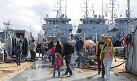 Klaipėdiečiai lankėsi karo laivuose