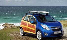 "Chevrolet Spark" modelis gavo medžio apdailą