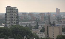 Žvilgsnis į Klaipėdą nuo bažnyčios bokšto