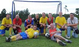 Žurnalistams futbolas - malonumas