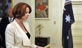 Australijos ministre pirmininke prisaikdinta Julia Gillard