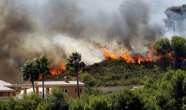 Dėl miškų gaisrų Ispanijoje evakuota 1 tūkst. 200 žmonių