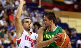 Lietuvos rinktinė nugalėjo Libano krepšininkus