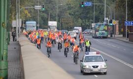 Klaipėdos medikai surengė dviračių žygį per miestą