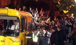 Lietuva pasitiko savo didvyrius - bronzą iškovojusią rinktinę