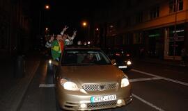 Lietuvos krepšininkai išvedė klaipėdiečius į gatves