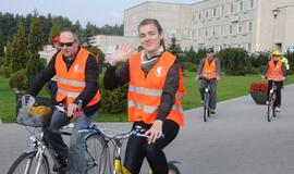 Klaipėdos medikai surengė dviračių žygį per miestą