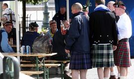 Škotijos futbolo rinktinės sirgaliai - jau Lietuvoje