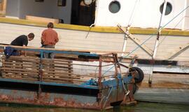 Burlaivį "Meridianas" apgadino rugpjūčio vėtros