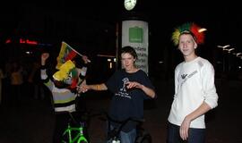 Lietuvos krepšininkai išvedė klaipėdiečius į gatves