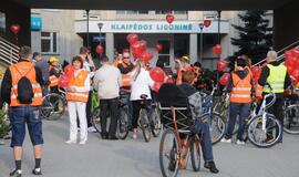 Klaipėdos medikai surengė dviračių žygį per miestą
