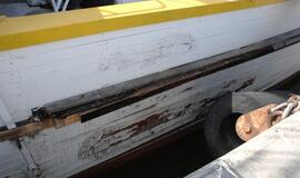 Burlaivį "Meridianas" apgadino rugpjūčio vėtros