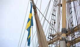 Į Klaipėdą atplaukė švedų burlaivis „Tre Kronor af  Stockholm“