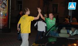 Lietuvos krepšininkai išvedė klaipėdiečius į gatves