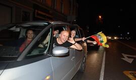 Lietuvos krepšininkai išvedė klaipėdiečius į gatves