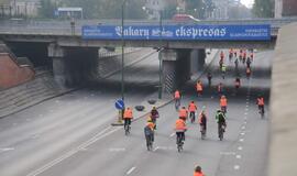 Klaipėdos medikai surengė dviračių žygį per miestą