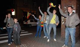 Lietuvos krepšininkai išvedė klaipėdiečius į gatves