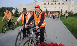 Klaipėdos medikai surengė dviračių žygį per miestą