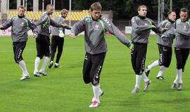 Lietuvos ir Škotijos futbolo rinktinės ruošiasi tarpusavio kovai