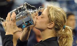 "US Open"nugalėtoja antrus metus iš eilės tapo belgė Kim Clijsters