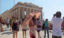 Graikija: streikuojantys Kultūros ministerijos darbuotojai neleido turistų į Akropolį