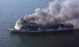 Vokietijoje degė Klaipėdos keltas "LISCO Gloria"