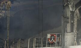 Vokietijoje degė Klaipėdos keltas "LISCO Gloria"