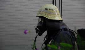 Uostamiesčio Minijos gatvėje - daugiabučio gaisras