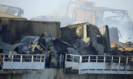 Vokietijoje degė Klaipėdos keltas "LISCO Gloria"