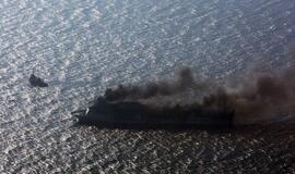 Vokietijoje degė Klaipėdos keltas "LISCO Gloria"