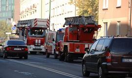 Uostamiesčio Minijos gatvėje - daugiabučio gaisras