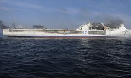 Vokietijoje degė Klaipėdos keltas "LISCO Gloria"