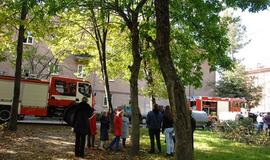 Uostamiesčio Minijos gatvėje - daugiabučio gaisras